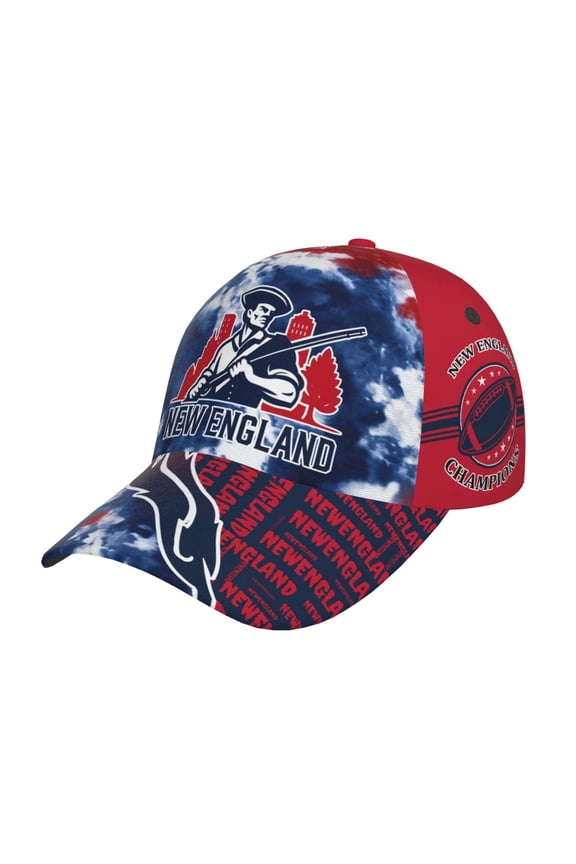 New England Baseball Cap for Men and Women, Mascot Print Game Day Hat, Gift for Fans, Supporters, Players Daily Wear