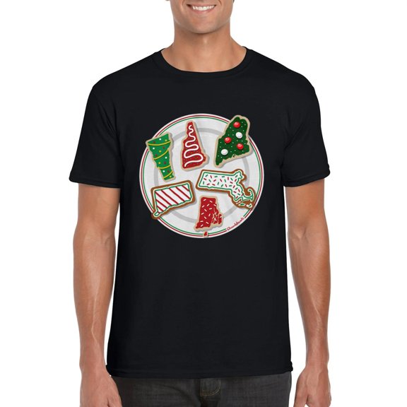 New England Christmas Cookies Holiday Baking Festive Treat Graphic T-Shirt, for men & women, up to size 5XL