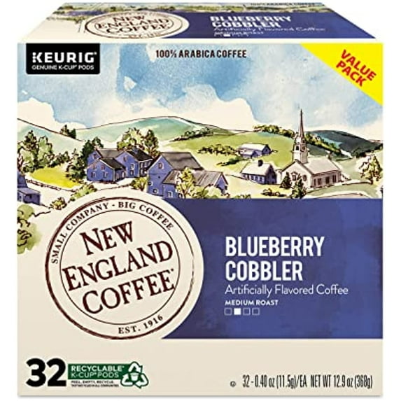 New England Coffee Blueberry Cobbler 32 Ct