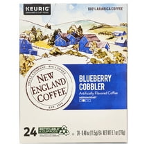 New England Coffee Blueberry Cobbler Medium Roast Keurig Coffee Pods, 24 Count