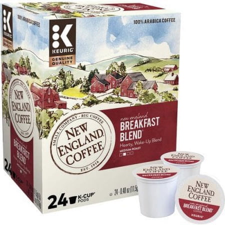 New England Coffee Breakfast Blend K-Cup Pods, 24/Box (0036)