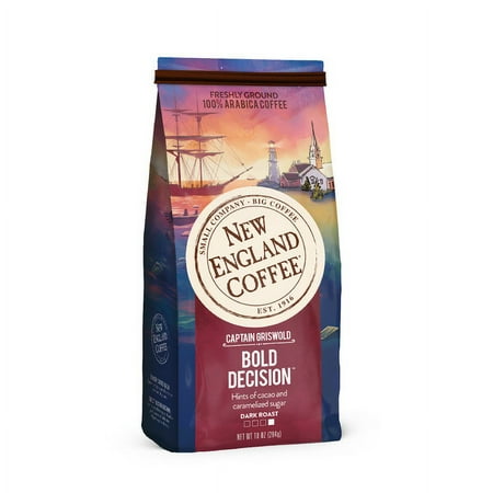 New England Coffee Ground Dark Roast Bold Decision Coffee 10 oz
