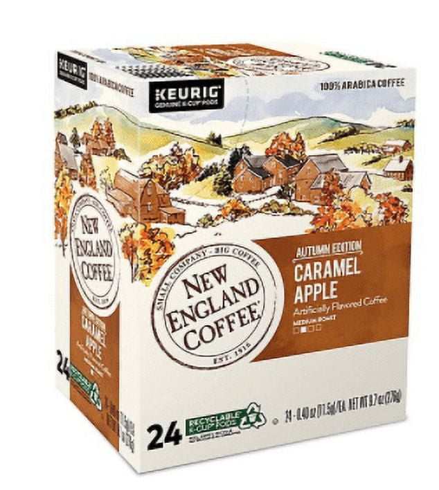 New England Coffee Caramel Apple KCups 24 ct Apple 1 Count (Pack of 24