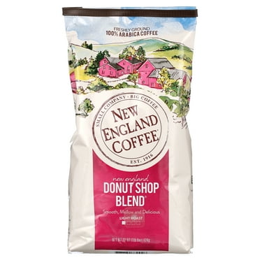 New England Coffee Donut Shop Blend Ground Coffee, 22 oz