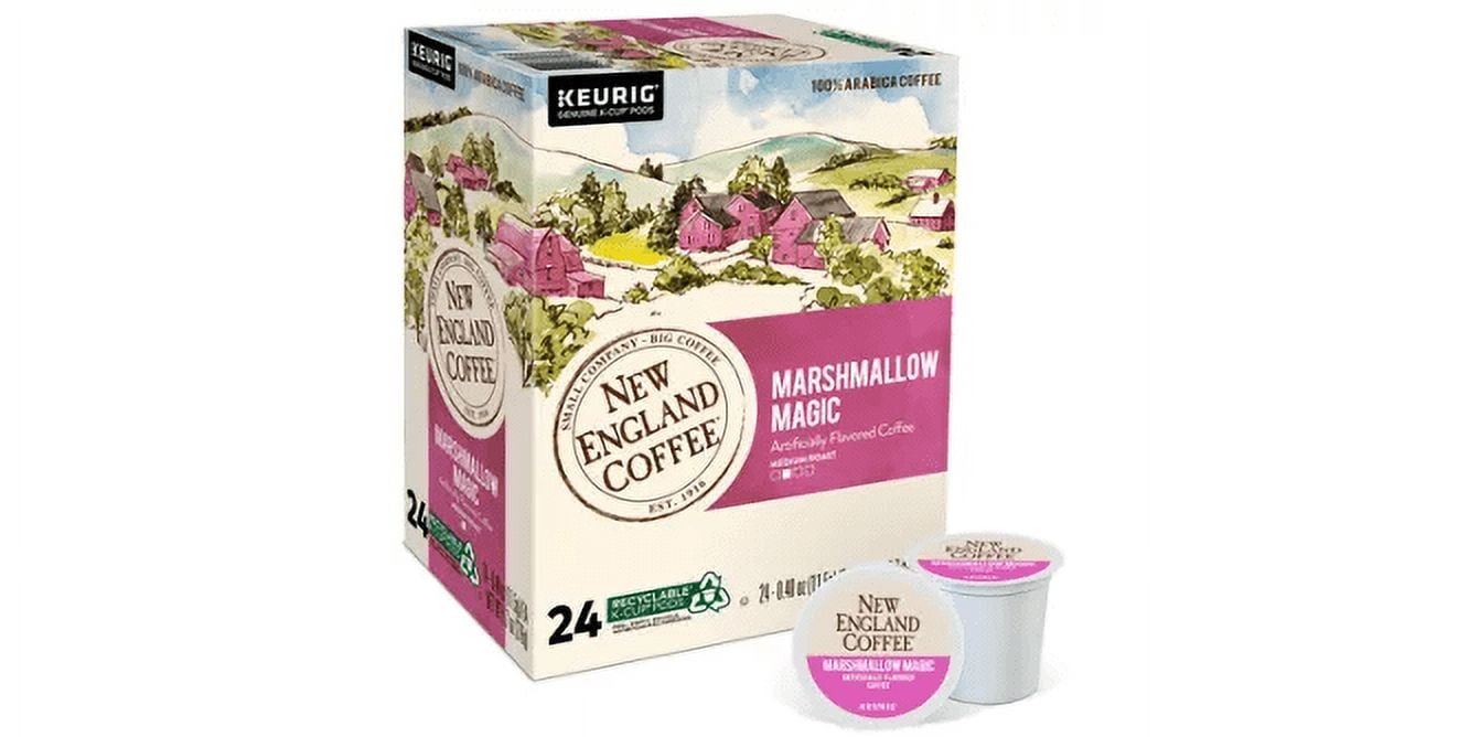 溢れかえる岸辺/カラカス　英語版セット New England Coffee Marshmallow Magic Medium Roast K-Cup Pods 24 ct