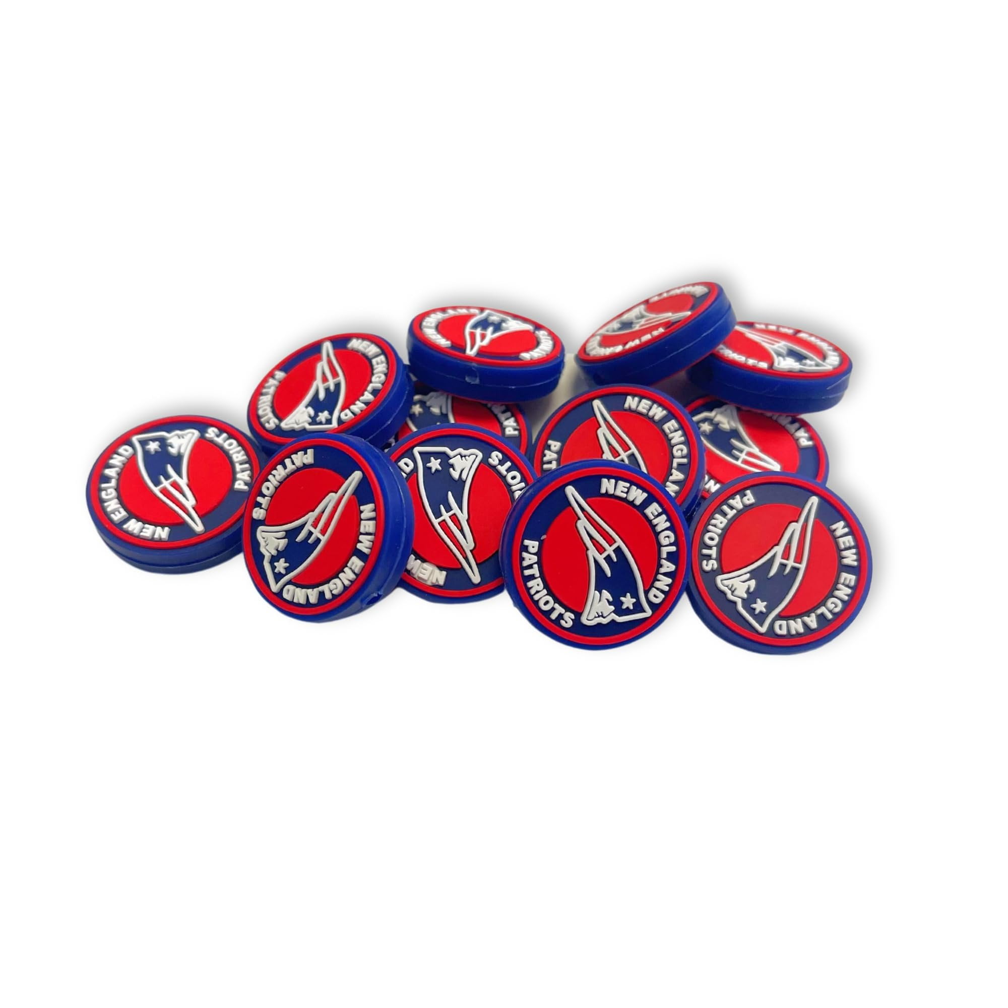 New England Focal Bead Sports Football 12pk 1.1 for Bulk Keychains ...