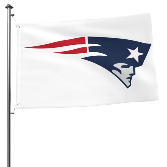 New England Football Team 2x3 FT Double-Sided Flag (Pole Not Included), Quick-Drying for Lawn, Balcony & Party Decor