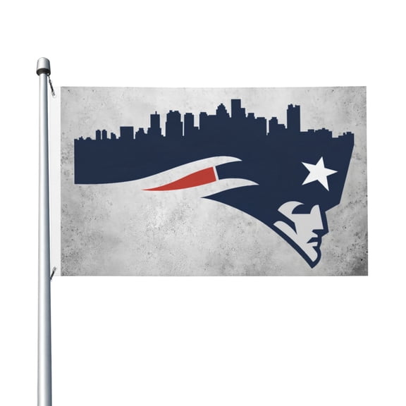 New England Football Team 3x5 FT Double-Sided Flag (Pole Not Included), Quick-Drying for Lawn, Balcony & Party Decor 35Flag-227