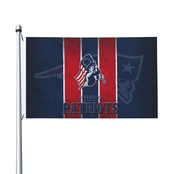 New England Football Team 3x5 FT Double-Sided Flag (Pole Not Included), Quick-Drying for Lawn, Balcony & Party Decor 35Flag-230