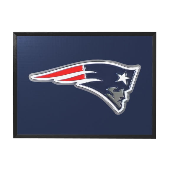 New England Football Team Black Frame Decorative Painting 12"x16" - Minimalist & Stylish for Home, Bedroom, Office, Summer Villa Fra2219