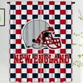 thumbnail image 1 of New England Football Team Blackout Curtain Panels, 72x63 Inch Room Darkening Curtains, 2 Panels for Bedroom Living Room Window Treatment, 1 of 7