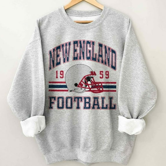 New England Football Vintage Sweatshirt, Football Game Day Gift For Fan