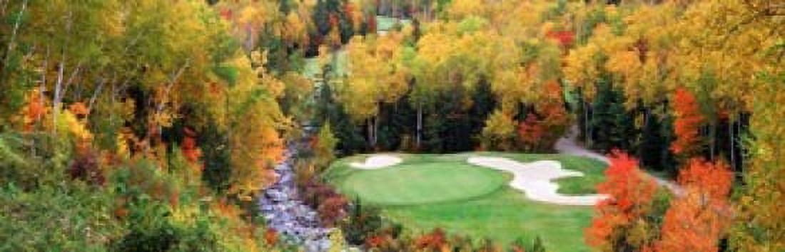New England Golf Course Canvas Art - Panoramic Images (37 x 12)