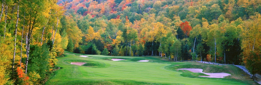New England Golf Course New England USA Canvas Art - Panoramic Images (36 x 12)