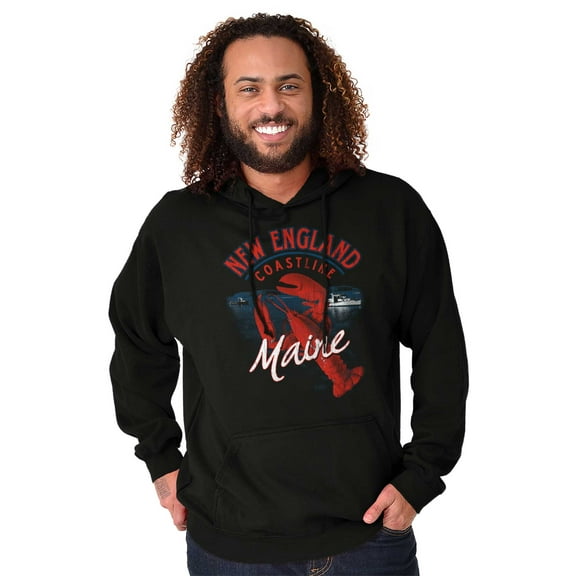 New England Maine Lobster Seafood Hoodie Sweatshirt Women Men Brisco Brands S