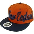 thumbnail image 1 of New England Men's Offset Cursive Script Adjustable Snapback Baseball Cap (Red/Navy), 1 of 3