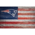 thumbnail image 1 of New England Patriots 11'' x 19'' Distressed Flag Sign, 1 of 1