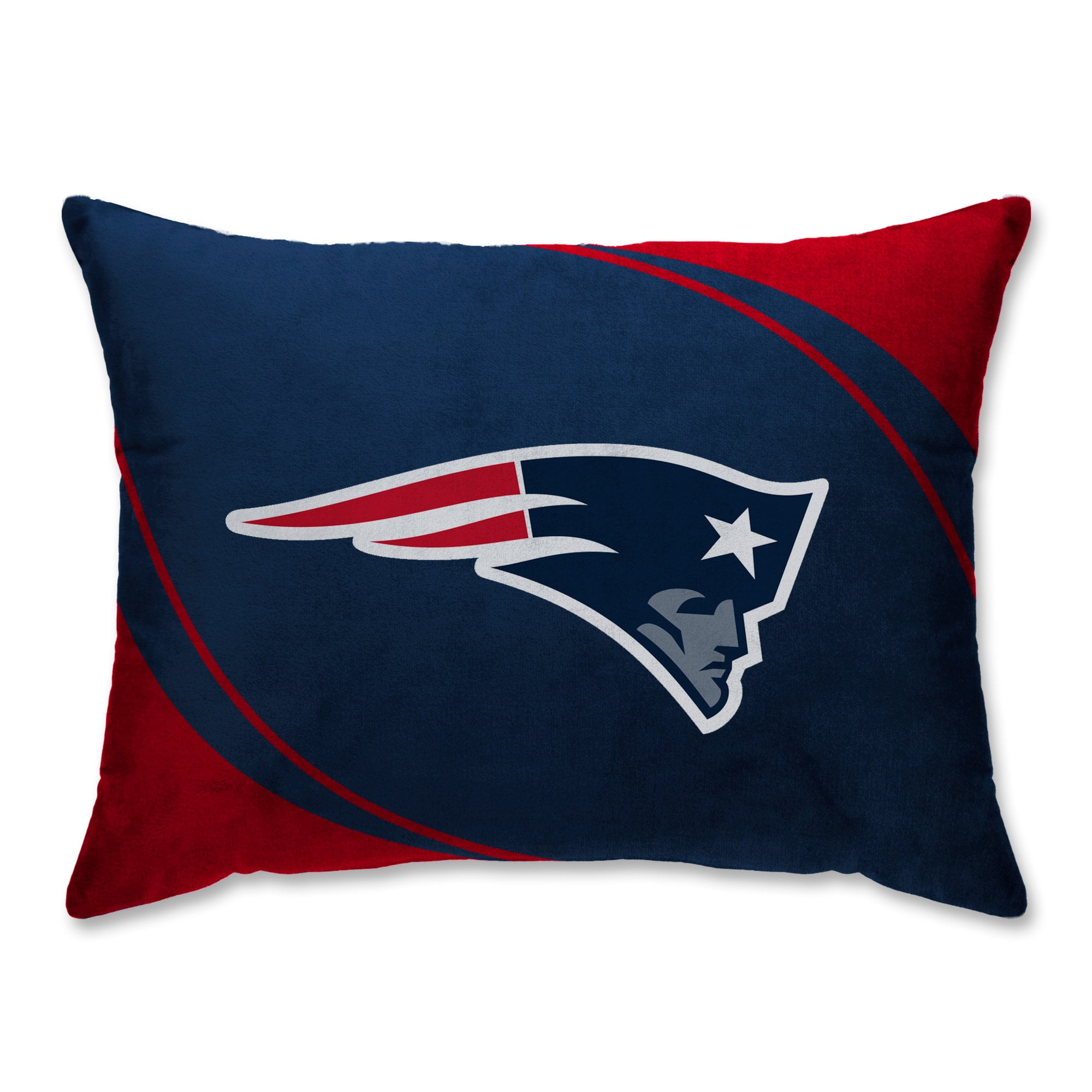 New England Patriots 20'' x 26'' Curve Raschel Plush Bed Pillow