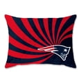 thumbnail image 1 of New England Patriots 20'' x 26'' Wave Raschel Plush Bed Pillow, 1 of 2