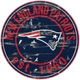 thumbnail image 1 of New England Patriots 23.5" Distressed Round Sign, 1 of 7