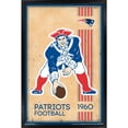 thumbnail image 1 of New England Patriots 34.25'' x 35'' Framed Retro Logo Poster, 1 of 4