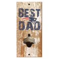 thumbnail image 1 of New England Patriots 5'' x 12'' Best Dad Bottle Opener, 1 of 1