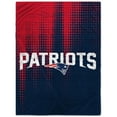 thumbnail image 1 of New England Patriots 60'' x 80'' Half Tone Drip Flannel Fleece Blanket, 1 of 1