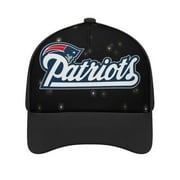 New_England_Patriots Baseball Caps, Adjustable Snapback Hat for Running Workouts And Outdoor Activities All Seasons Black