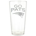 thumbnail image 1 of New England Patriots Etched 16oz. Rally Cry Pint Glass, 1 of 1