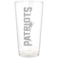 thumbnail image 1 of New England Patriots Etched 16oz. Vertical Rally Cry Pint Glass, 1 of 1