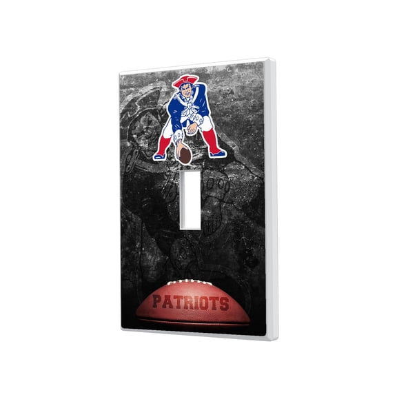 New England Patriots Legendary Design Single Toggle Lightswitch Plate
