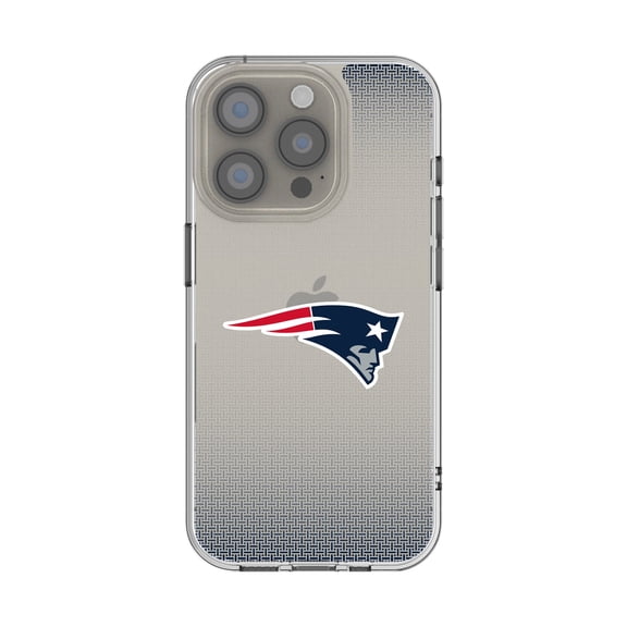 New England Patriots Linen Logo iPhone Clear Case