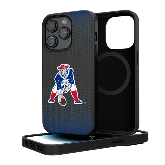 New England Patriots Linen Logo iPhone Magnetic Bump Case