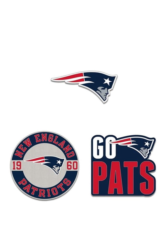 9416676682   England Patriots Enamel Pin Set - 3 Piece