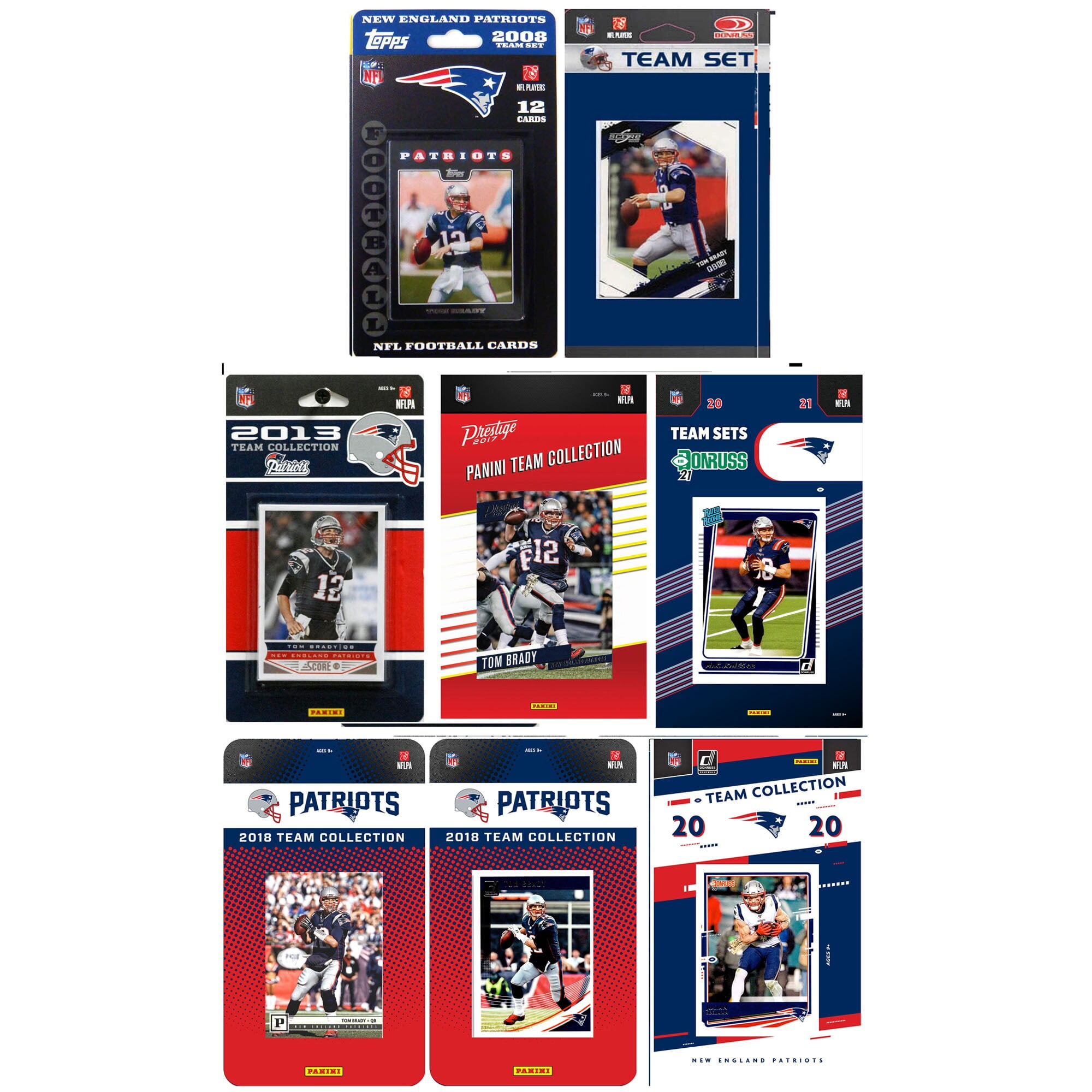 New England Patriots MultiSet Team Trading Cards