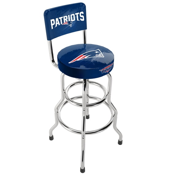 New England Patriots NFL Blitz High Back Adjustable Swivel Stool, Arcade1Up
