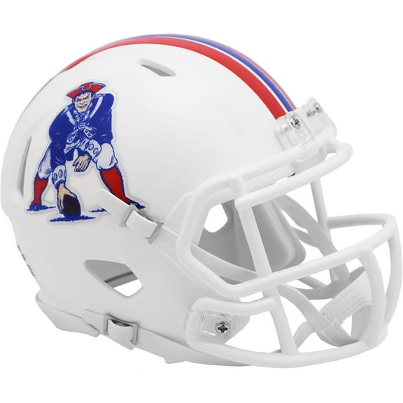 New England Patriots Riddell 1982-1989 Throwback Speed Mini Helmet