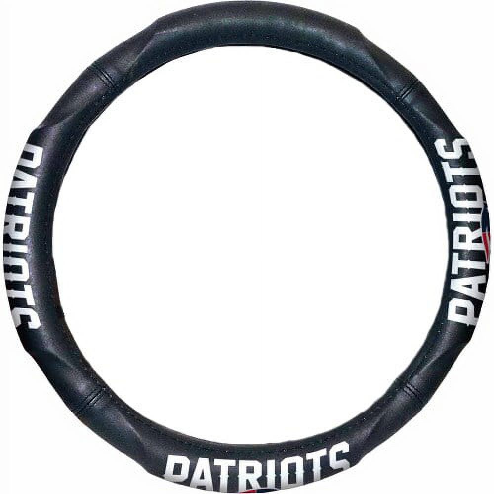 New England Patriots The Northwest Company Steering Wheel Cover - Black - OSFA - image 1 of 1