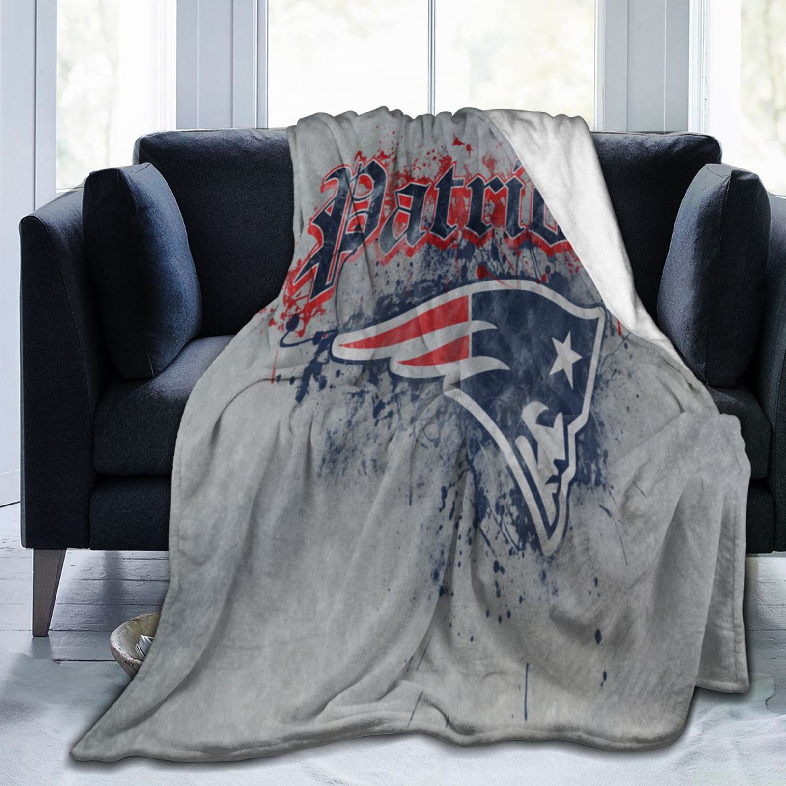 NewEnglandPatriots Throw Blanket 60"X50" Ultra Soft Cozy Warm