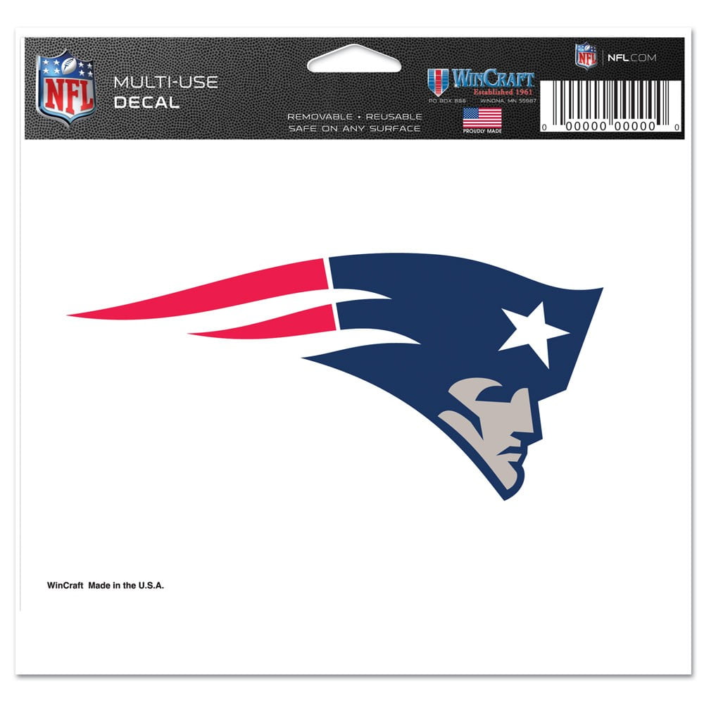 New England Patriots Ultra decals 5" x 6"