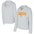 thumbnail image 1 of Men's Concepts Sport  White/Gray Tennessee Volunteers French Terry Striped V-Neck Pullover Hoodie, 1 of 3