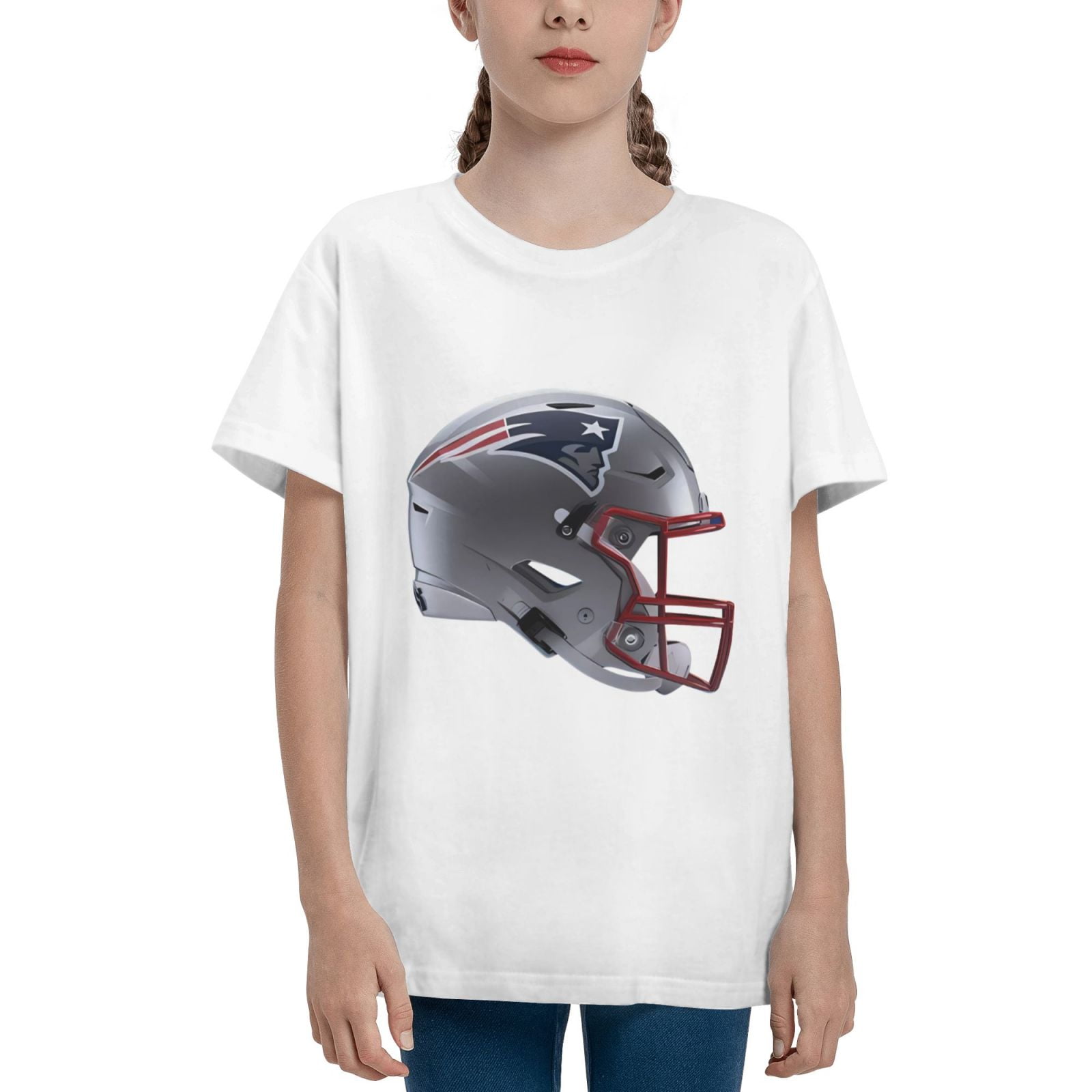 New England Patriots Youth Short Sleeve Shirt For Boys And Girls Sports 