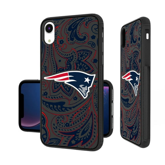 New England Patriots iPhone Paisley Design Bump Case