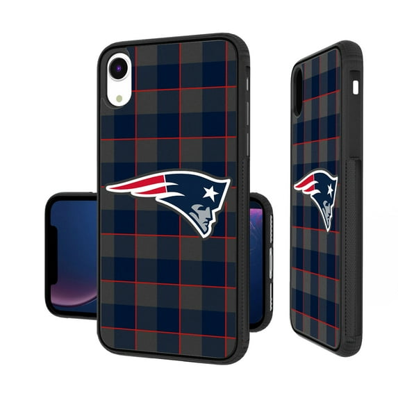 New England Patriots iPhone Plaid Design Bump Case