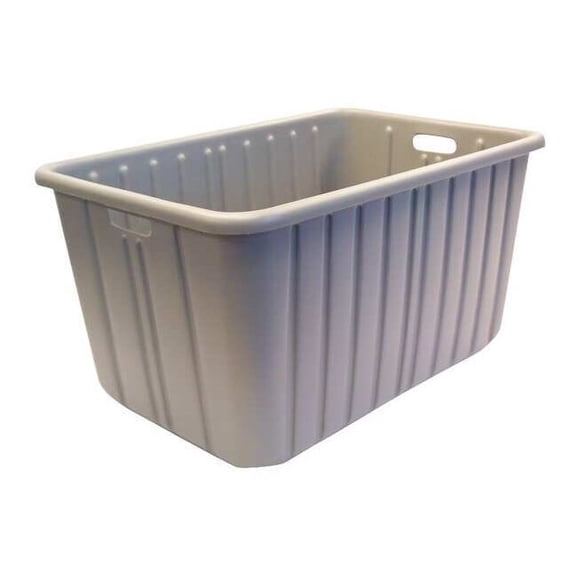 New England Plastics Nesting Tote, 28.5 in L, 19 in W, Gray H-2819-15R GRAY