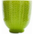 thumbnail image 1 of New England Pottery Pedestal Herringbone Planter Garden Urn Pot 5 inch Lime, 1 of 3
