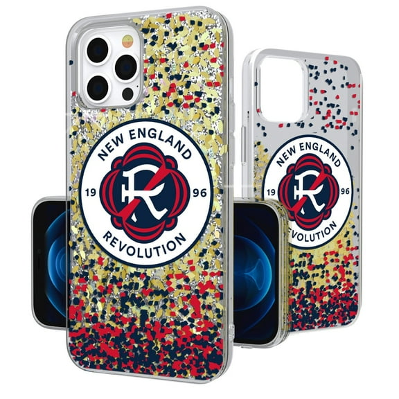New England Revolution iPhone Confetti Glitter Design Case