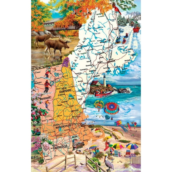 New England Road Trip 1000 pc Jigsaw Puzzle