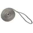 thumbnail image 1 of New England Rope 3/8" x 25' Nylon Double Braid Dock Line - Grey 5058-12-00025, 1 of 1