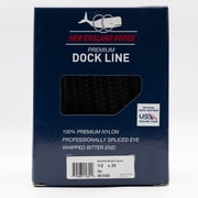 New England Ropes Premium Dock Line 1/2 X 25 Dourble Brainded BLACK